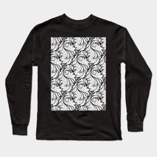 Floral Pattern in Paisley Garden Indian Style Long Sleeve T-Shirt